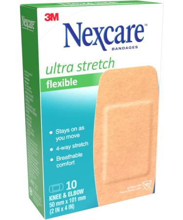 Nexcare Ultra Stretch Bandages CS103-CA Knee & Elbow 10/Pack Knee & Elbow 10 Count - Buy Online on GoSupps.com