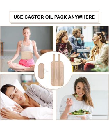 Buy Reusable Castor Oil Pack Kit - 2 Pieces for Liver Detox Thyroid Support Muscle Pain Relief | International Shipping - Buy Online on GoSupps.com