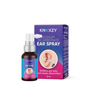 Knoxzy Sodium Bicarbonate Ear Spay  Ear Wax Remover for Clogged Ear Relief and Swimmer s Ear   10ml