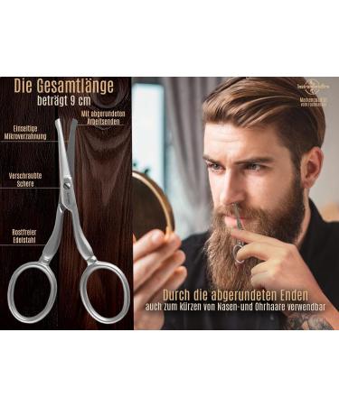 Bartscher Solingen Hair Care Scissors - Rustproof Stainless Steel Micro-Toothing 3.5 inches - Perfect for Beards Ear & Nasal Hair - Made in Germany - Buy Online on GoSupps.com