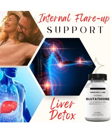 Research Labs Liposomal Glutathione with Gluta-IV | 100x Enhanced Absorption | 2 Fer 1 Ad | 120 Liposomal Softgels - Buy Online on GoSupps.com