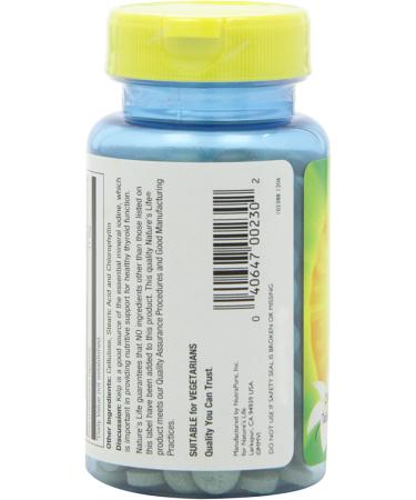 Nature's Life Icelandic Kelp 250 Tablets - Premium Seaweed Supplement for Health - Buy Online on GoSupps.com