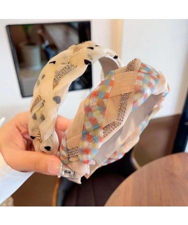 Headbands For Women Knotted Hairband Alice Band Adult Headband Fabric Hairband Turban Hoops Twist Headbands Accessories For Girls. (GREN)