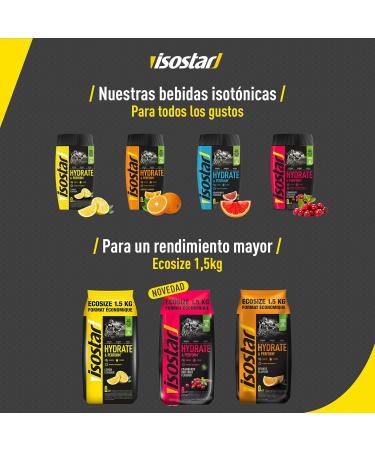  Isostar Isostar - Hydrate & Perform Cranberry and Red Fruit Flavor - Isotonic Drink Powder - 1.5 kg (37 servings) - Buy Online on GoSupps.com
