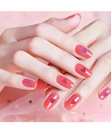 Minkissy 2 Boxes Love Heart Nail Art Slices 3D Nail Art Stickers DIY Polymer Clay Slice Charm for DIY Craft Nail Art Mobile Phone Decoration Manicure Tool - Buy Online on GoSupps.com