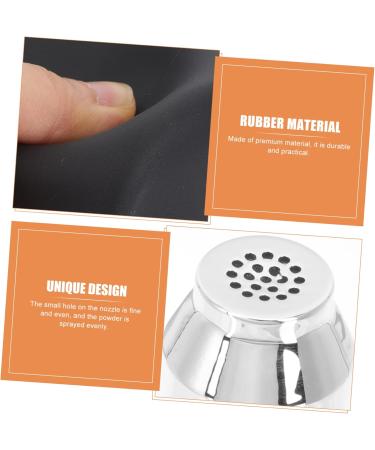 MAGICLULU 1pc Powder Spray Ball Powder Spray Bottle Trip Cosmetic Balls Loose Jar Powder Storage Balls Powder Dispenser Makeup Containers Facial Tools Barber Rubber Travel Applicator Shampoo 10x5cm Black - Buy Online on GoSupps.com