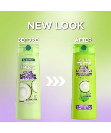 Garnier Fructis Curl Nourish Sulfate-Free Moisturizing Shampoo 12.5 Fl Oz - Green (Pack of 1) - Buy Online on GoSupps.com