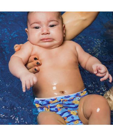 Healifty Reusable Swim Nappy Deep Sea Blue Fish for Newborn Toddler Boys Girls (0-3 Years) | Swimming Diapers - Buy Online on GoSupps.com