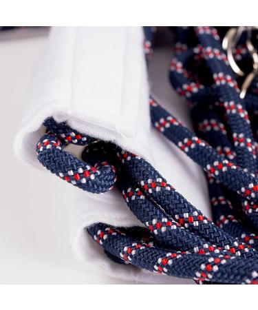HORZE Adjustable Horse Training and Lunging Aid with Rear Fleece Cover Navy/Red US Horse - Buy Online on GoSupps.com