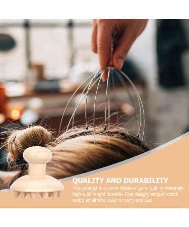 Minkissy 2-Piece Wooden Massage Comb Set for Children - Hand Massager & Scraper Tool for Shampoo & Hair Care - Buy Online on GoSupps.com