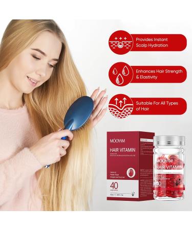 Hair Treatment Serum with Moroccan Argan & Avocado Oil | Hair Vitamins for Dry Hair Repair & Frizz Control - Buy Online on GoSupps.com
