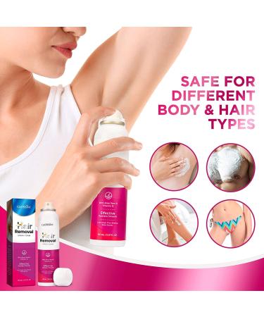 Painless Hair Removal Spray for Smooth Body - Men and Women - Quick Solution - Buy Online on GoSupps.com