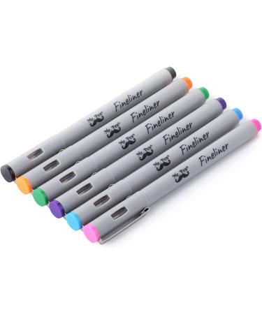 Mr. Pen Fineliner Pens 0.2mm - 6 Pack Ultra Fine Point, No Bleed, Assorted Colors - Ideal for Bible Study, Art, Drawing, Sketching - Liner Pens for Precision Drawing - Buy Online on GoSupps.com
