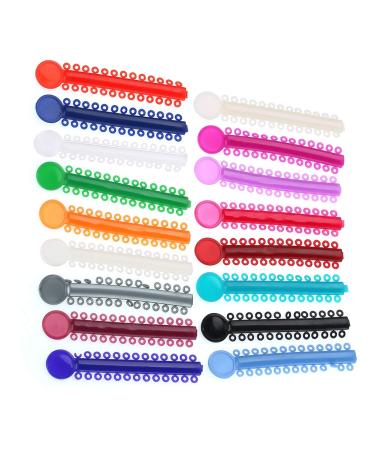 Buy Multicolored Dental Orthodontic Ligature Straps - 40 Elastic Rubber Bands for Tooth Correction - International Shipping Available - Buy Online on GoSupps.com