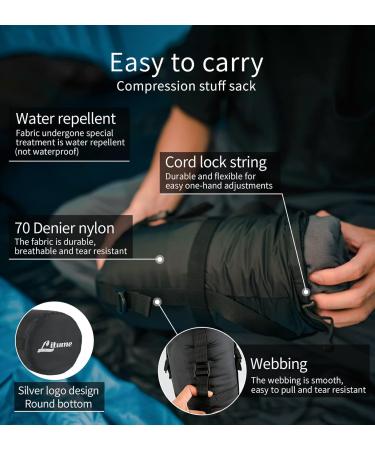 Litume All Season Sleeping Bag Liner - Lightweight Mummy Sack for Backpacking, Camping, and Travel - Adds Up to 27F - Drawstring Hood - No Zipper - Buy Online on GoSupps.com