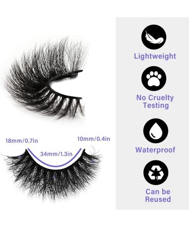 7 Pairs Lashes Set False Eyelashes 20mm Cat Eye Lashes Thick Volume Fake Eyelashes Natural Fluffy Wispy Lashes D Curl False Lashes Volume Faux Fake Lashes Dramatic Fox Eye Natural Eyelashes Extensions - Buy Online on GoSupps.com