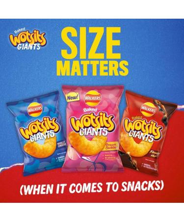 Walkers Wotsits Giants Really Cheesy Vegetarian Baked Snacks 15 x 60g PMP - Buy Online on GoSupps.com