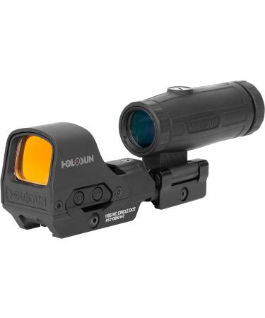 Holosun HS510c Reflex Red Dot Sight + HM3X 3X Magnifier Combo Set - Enhanced Accuracy and Precision - Buy Online on GoSupps.com