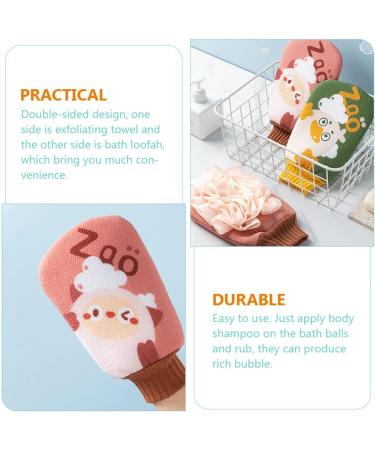 Beaupretty Bath Flower Gloves Skin exfoliating mitt Cute Shower Gloves Shower Gloves for Body Exfoliating Body Scrubber Bath loofah Mitten Body Spa Remover Body wash take a Bath Blinds Fiber - Buy Online on GoSupps.com