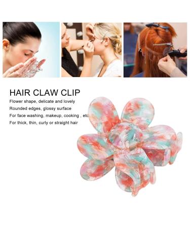 Fashionable Flower-Shaped Hair Clips for Women & Girls - Colorful Acetate Headgear - Buy Online on GoSupps.com
