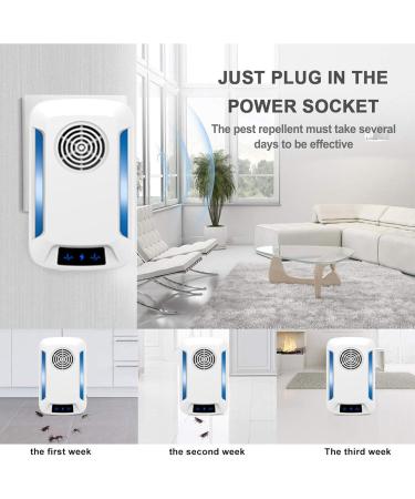 Ultrasound Pest Control - 4-Pack Insect Repeller for Mosquitoes Mice Ants Flies Spiders & Roaches | Effective Electronic Pest Deterrent - Buy Online on GoSupps.com
