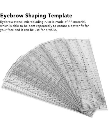 20PCS Eyebrow Stencil Measurement Ruler Bendable and Flexible Eyebrow Microshaping Ruler Eyebrow Design Ruler for Home and Travel - Buy Online on GoSupps.com