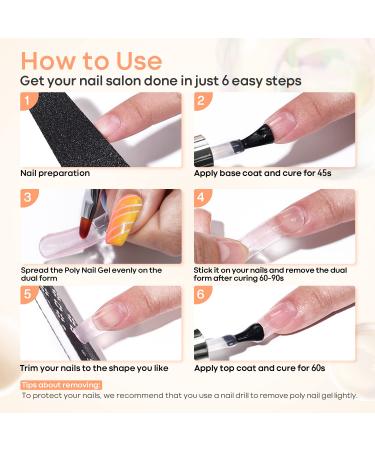 MODELONES Poly Nail Gel Builder 50ML - Clear Color | Nail Extension Gel for Thickening & Enhancement | Professional Technician Tool - Buy Online on GoSupps.com