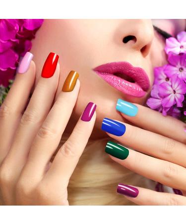 DANNEASY 24 Sheets Solid Color Nail Wraps - Self Adhesive Polish Strips for Women - Dark Color Series - Buy Online on GoSupps.com