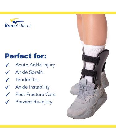 Semi-Rigid Ultra Active Ankle Brace - Hinged Support for Sprains & Sports Injuries - Volleyball Basketball Tennis - PDAC L1906 M Right Foot - Buy Online on GoSupps.com