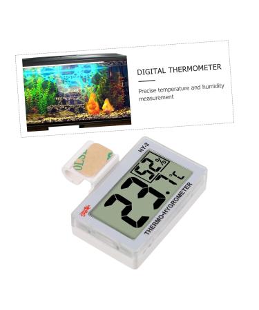 MipCase Mini Refrigerator Hygrometer - 3-Piece Glass Temperature & Humidity Measuring Device for Home & Aquarium - Multi-functional 5.5x5x1.5cm - Buy Online on GoSupps.com
