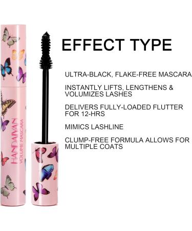 Lovelycat Waterproof anti sweat non discoloration dyeing long roll thick eye black black plump eye black lengthening thickness curling eyelashes for a long time (1PC) - Buy Online on GoSupps.com