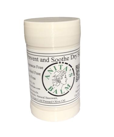 Anita's Balm 2.2 Ounce Tube Prevent and Soothe Dry Skin Fragrance Free Moisturizer Made of Olive Oil and Beeswax