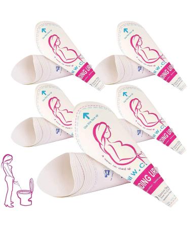JIURUN Disposable Female Urination Device Pee Funnel for Women Portable Female Urinal Funnel to Standing Pee for Pregnant, Wounded, Travel, Camping, Outdoor Activities 50 PCS