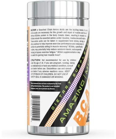 Amazing Muscle BCAA 2:1:1 - 1000mg Capsules for Enhanced Exercise Performance & Endurance - 400 Count for Lean Muscle Growth - International Shipping Available - Buy Online on GoSupps.com