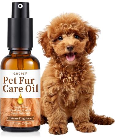 GJYC PET Pet Hair Care Oil - Detangles reduces shedding - Adds shine with collagen and natural oils - Leave-in conditioner for dogs and cats - 30 ml