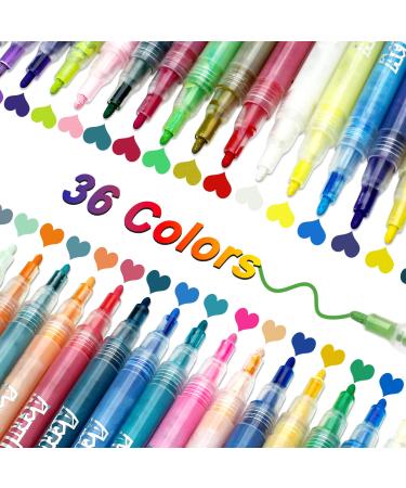 Betem Acrylic Paint Markers Paint Pens 36 Colors  Premium Medium Tip Acrylic Paint Pens for Wood  Canvas  Stone  Rock Painting  Glass  Ceramic Surfaces  DIY Crafts Making Art Supplies 36 COLORS PAINT PENS
