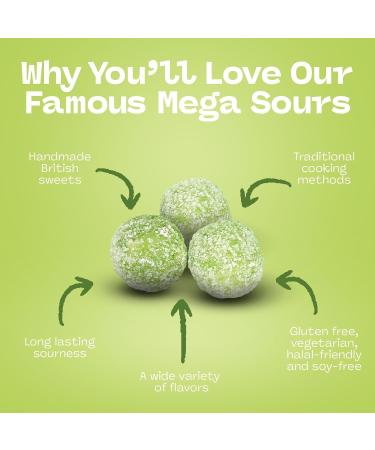  Dexters Mega Sour Apple Bombs (Extremely Acid) 250 g (1/4 kilo) - Buy Online on GoSupps.com
