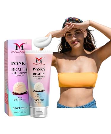 MACARIA Ivanka Beauty Hydrating Body Lotion Deep Moisture for Glowing Skin with SPF 50 PA++++