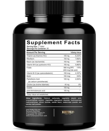NURTURLY Vitamin B Complex and Multi Collagen Peptides Powder Capsules - Contains All Essential B Vitamins - B1 B2 B3 B5 B6 B7 B9 B12 and Biotin - Hydrolyzed Collagen Peptides - Buy Online on GoSupps.com