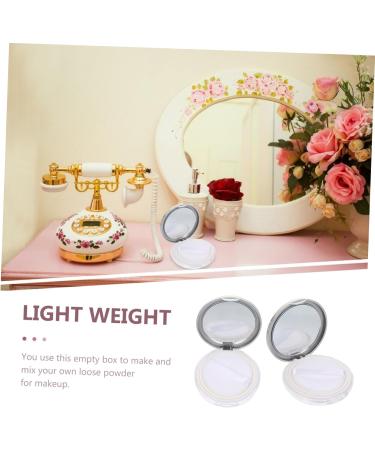 Beavorty 14 Pcs Powder Box Portable Makeup Organizer Empty Loose Powder Case Powder Case for Trip Empty Can 8x1.5cmx7pcs As Shownx7pcs - Buy Online on GoSupps.com