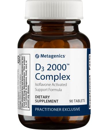 Metagenics Vitamin D3 2000 IU Complex - Vitamin D Supplement for Healthy Bone Formation Cardiovascular Health and Immune Support - 90 Count - Buy Online on GoSupps.com