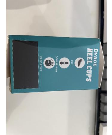 Dyroe Heel Cushion - 5 Pairs Gel Silicone Pads for Heel Pain Relief Plantar Fasciitis & Heel Spurs | Comfortable Heel Cups - Buy Online on GoSupps.com