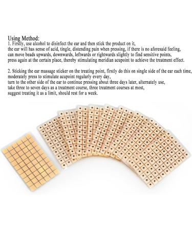Buy Ear Massage Stickers & Acupuncture Products | 600-Piece Ear Seed Set for Multi-Conditioning Massage & Acupressure International Shipping Available - Buy Online on GoSupps.com