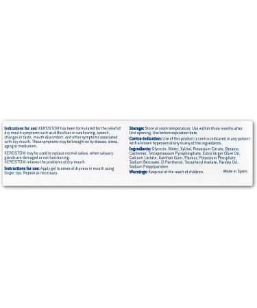 Xerostom Drymouth Saliva Substitute Gel - 2 Pack - Buy Online on GoSupps.com