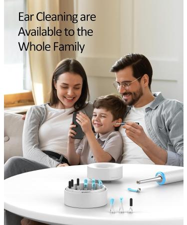 Bebird P30 Ear Wax Removal Tool | 1080P HD Ear Camera with 6 LED Lights | Compatible with iPhone & Android | White - Buy Online on GoSupps.com