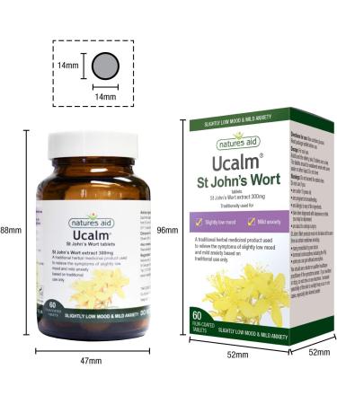 (4 PACK) - Natures Aid - Ucalm St Johns Wort | 60's | 4 PACK BUNDLE - Buy Online on GoSupps.com