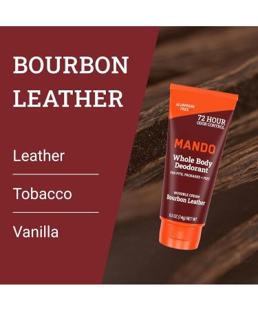Mando Whole Body Deodorant For Men - XS Travel-Sized Invisible Cream Tube - 72-Hour Odor Control - Aluminum-Free Baking Soda-Free - 0.5 ounce Tubes (Pack of 2) - Bourbon Leather and Pro Sport Scents Pro Sport & Bourbon Leather 0.5 Ounce (Pack of 2) - Buy Online on GoSupps.com