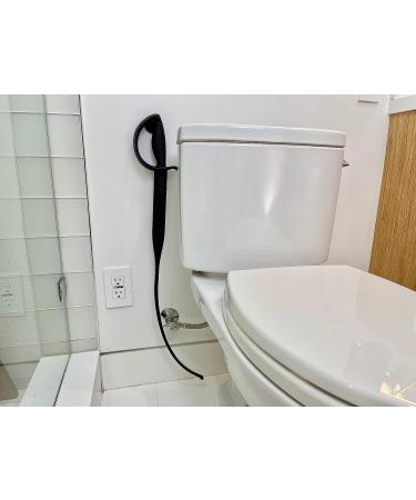 Toilet Sword Drain Snake Clog Remover w/ Holder - Bathroom Plunger & Opener - Buy Online on GoSupps.com