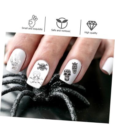 FRCOLOR 420 Pieces Nail Art Accessories Halloween Nail Charm Ornament Manicure Nail Charm 3D Halloween Nail Pendant Decoration Nail Skull Pendant Pumpkin Decorate Nail Drill Miss - Buy Online on GoSupps.com