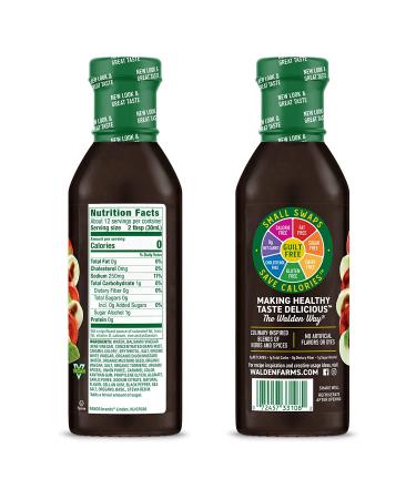 Walden Farms Balsamic Vinaigrette Dressing 2-Pack | Sugar-Free, Keto-Friendly, Vegan | 0g Net Carbs | Fresh Salad and Pizza Topping | 12 oz. Bottles - Buy Online on GoSupps.com